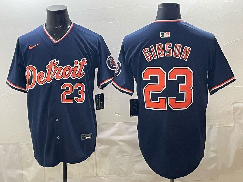 Men Detroit Tigers #23 Gibson blue Nike 2026 MLB Jersey 0409015